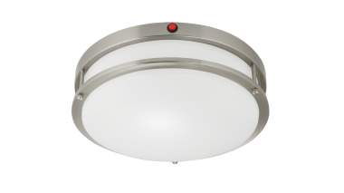 Emergency double ring flush mount ceiling light